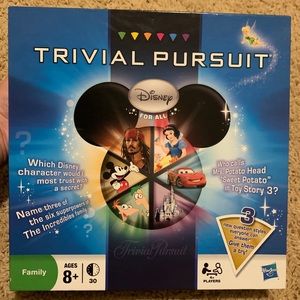 Disney Trivia Pursuit Game